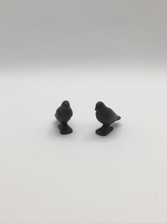 Playmobil 2x Tauben - dunkelgrau - C1584