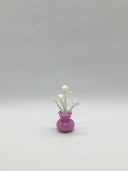 Playmobil rosa Vase mit weißen Eisblumen - C1592