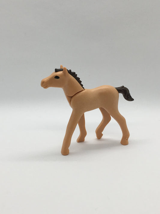 Playmobil Fohlen - Pony - beige mit brauner Mähne - Tier - C1682