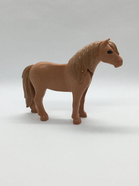 Playmobil Pony - hellbraun mit hellbrauner Mähne- Tier - C1791