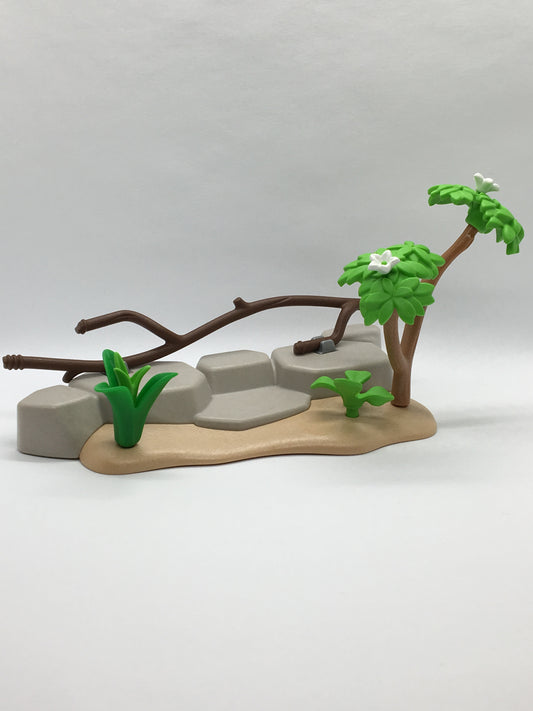 Playmobil Steingehege mit Sand - Zoo - Zubehör - C1857