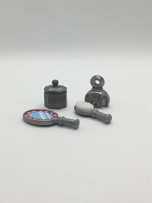 Playmobil Frisierset mit 2 Döschen - silber - Traumschloss - Zubehör - C1876