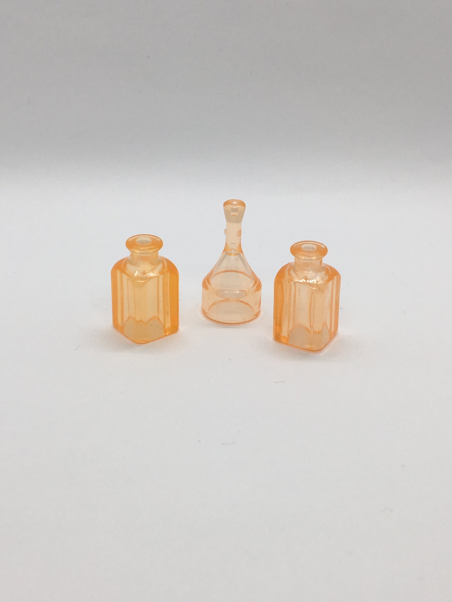 Playmobil 3x Glasflasche - orange transparent - Zubehör -C1897