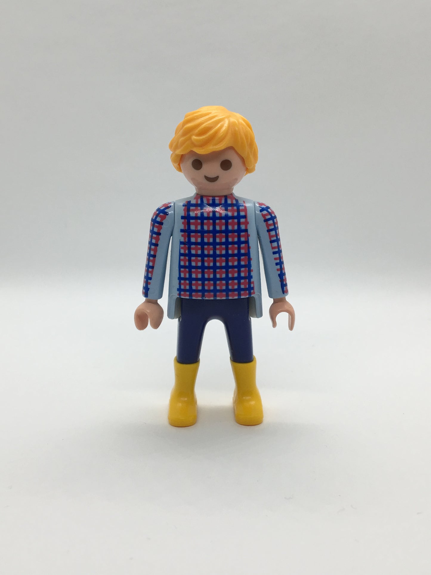 Playmobil Mann - blau-rot kariertes Hemd - Figur - C1941