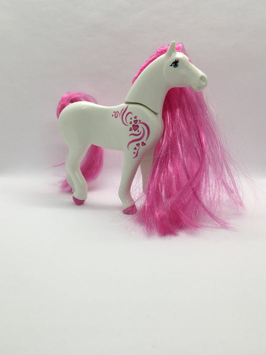Playmobil Pferd - mit langer pinker Mähne - Tier - C1946