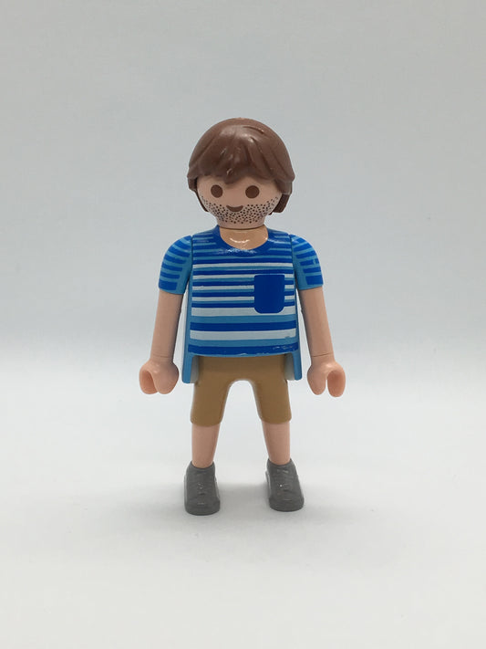 Playmobil Mann - blau gestreiftes T-Shirt - Figur - C1968