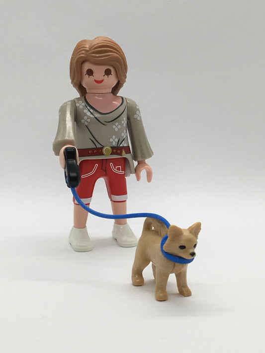 Playmobil Frau mit Hund - Figur - A3331