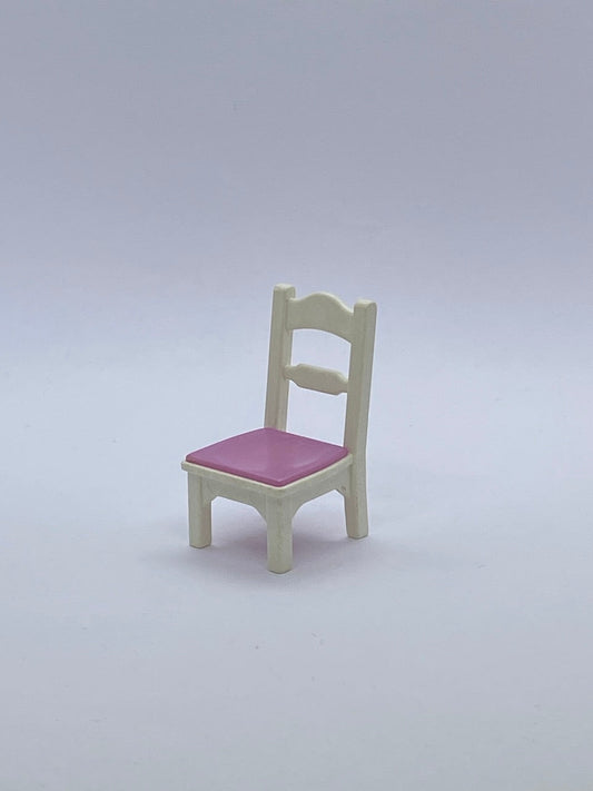 Playmobil Stuhl - weiß mit rosa Sitzfläche - 9507