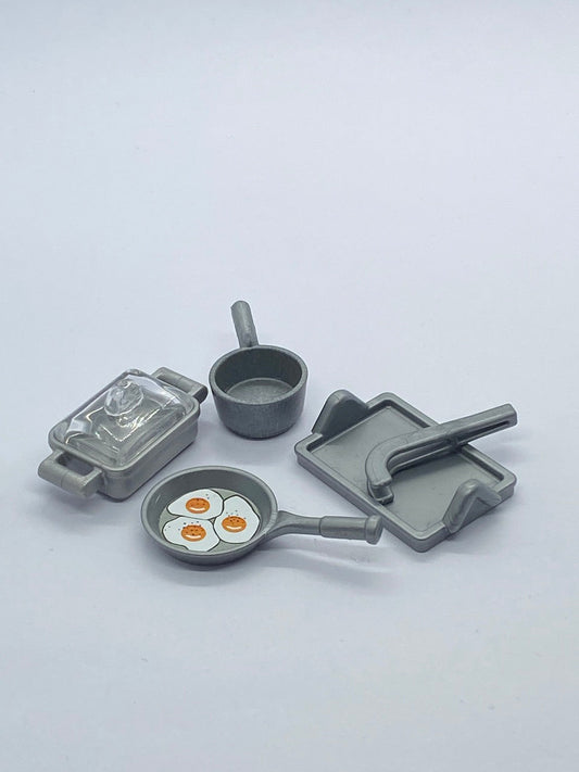 Playmobil Küchenzubehör - Topf - Bräter - Tablett - Pfanne - 9827