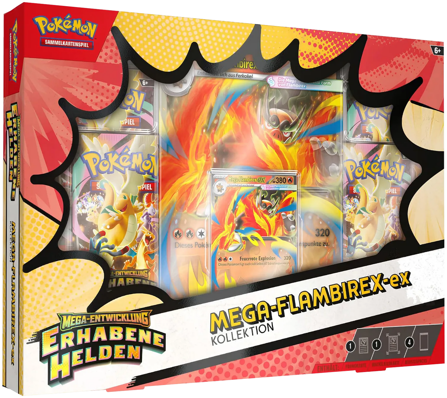 Mega-Entwicklung Erhabene Helden Mega-Flambirex-ex Kollektion