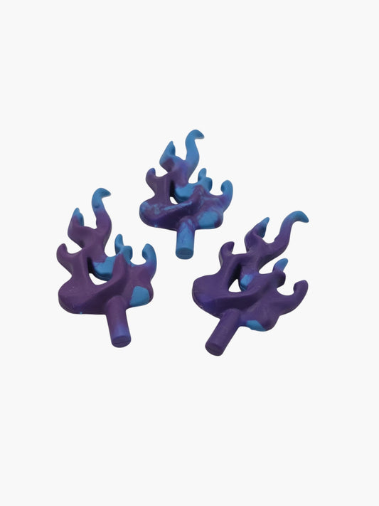 Playmobil 3x violette Flammen - N1363
