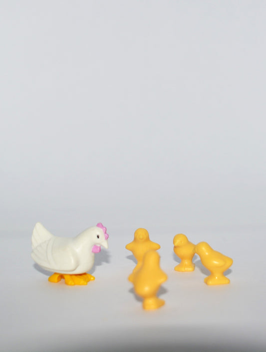 Playmobil Huhn mit 4  Küken - Tier - P0185