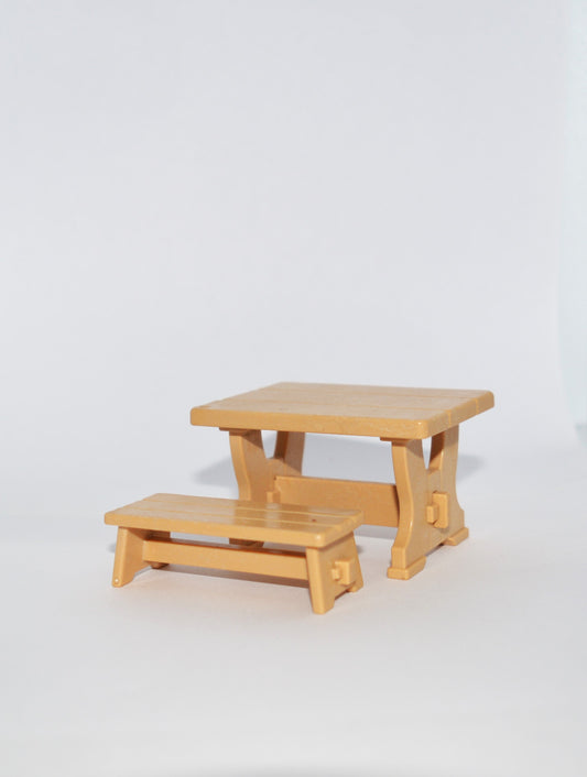 Playmobil Tisch mit Sitzbank - Möbel - P0201