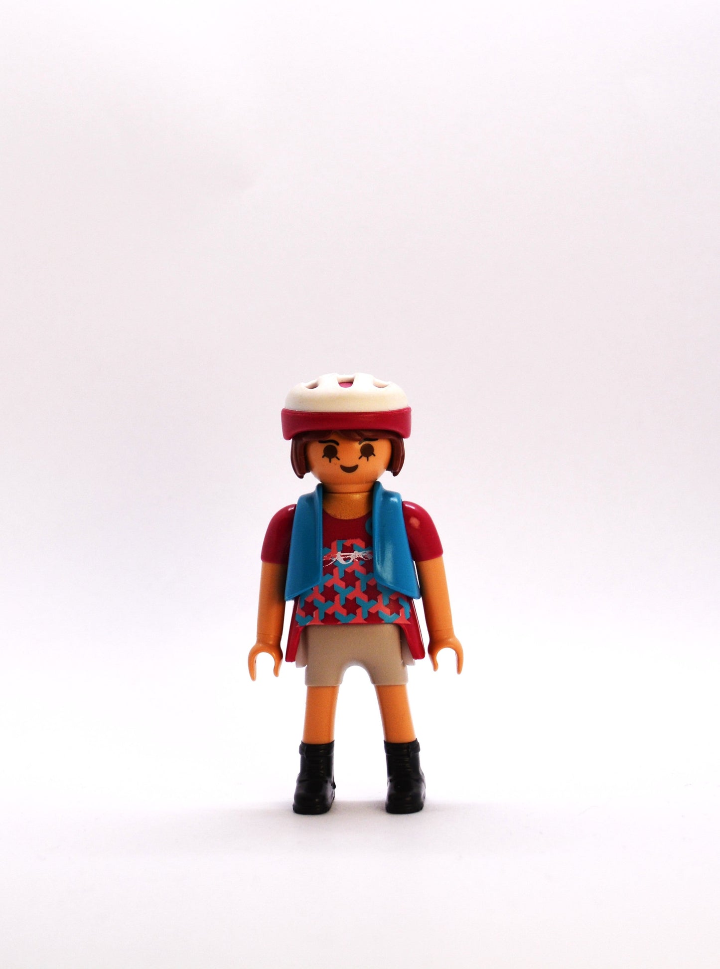 Playmobil Frau mit Fahrradhelm - Figur - P0220