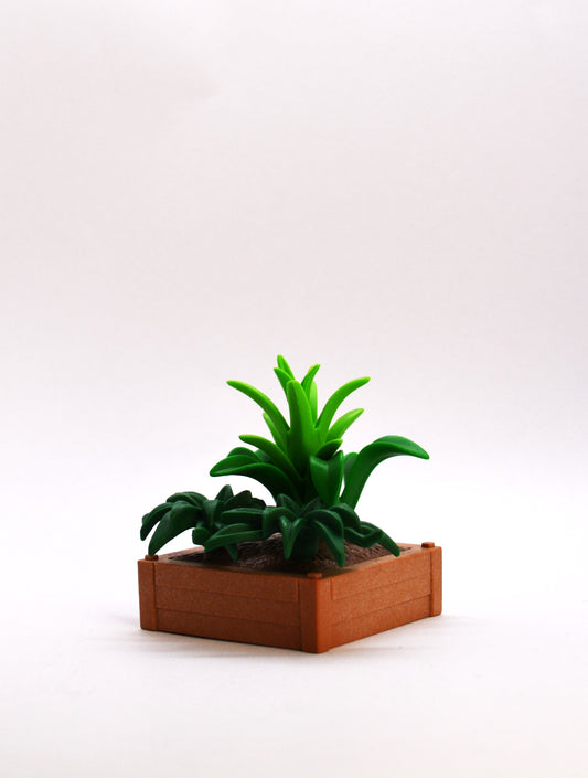 Playmobil Pflanzen in braunem Blumenkasten - P0237