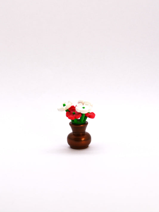 Playmobil Vase mit Blumen - bronze - P0249
