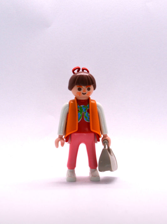 Playmobil Frau mit Haarschleife und Tasche - Figur - P0256