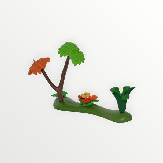 Playmobil Grünfläche mit Baum und Blumen - Pflanze - P0383