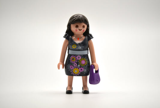 Playmobil - Figur - Frau mit Kleid und Tasche - P0648