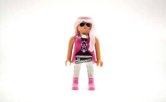 Playmobil - Figur - Rockerin mir rosa Haaren - P0660