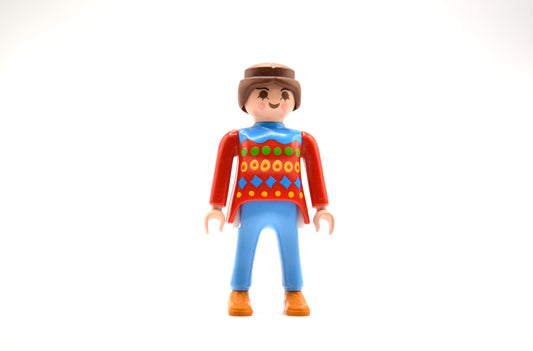 Playmobil - Figur- Frau mit roten langarm T-Shirt - P0662
