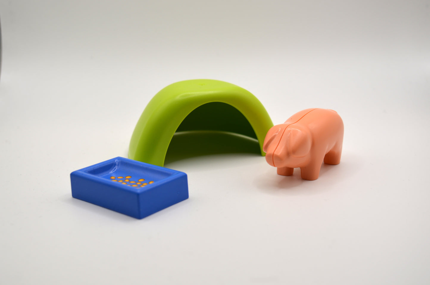 Playmobil 123 - Schwein mit Futtertrog und Unterstand - P0729
