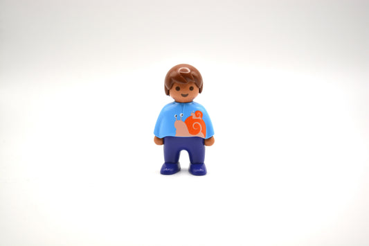 Playmobil 123 - Junge mit Schnecke auf dem Pulli - P0732