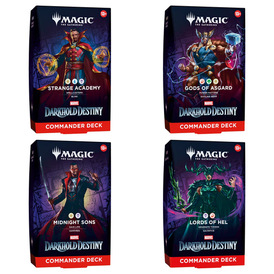 Magic The Gathering - Marvel: Darkhold Destiny - Commander Deck Set (alle 4 Decks) - Englisch