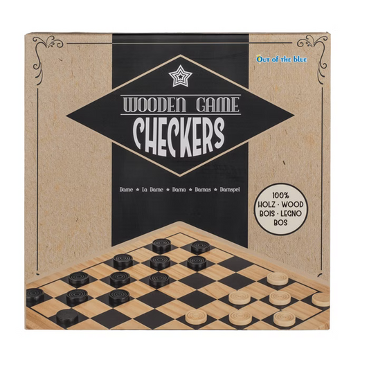 Wooden Game - Checkers Brettspiel Dame