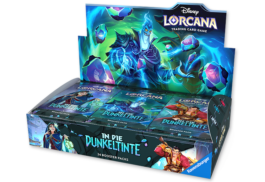 Disney Lorcana TCG - In die Dunkeltinte - Booster Display (24 Booster) - DE