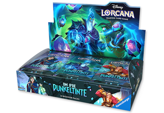 Disney Lorcana TCG - In die Dunkeltinte - Booster Display (24 Booster) - DE