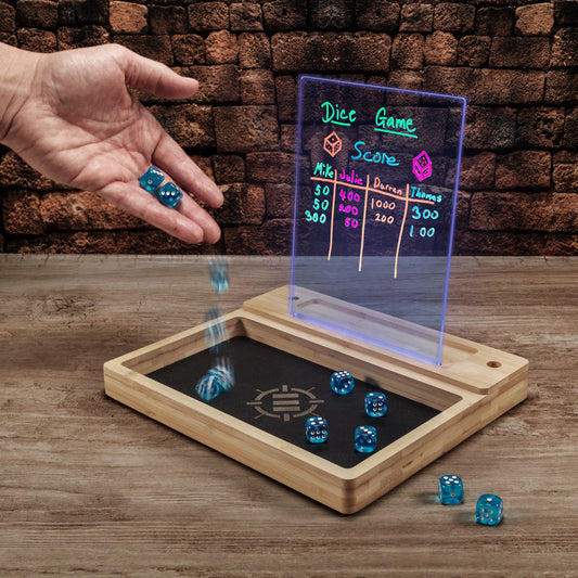 Enhance Gaming - LED Writing Board & Dice Tray