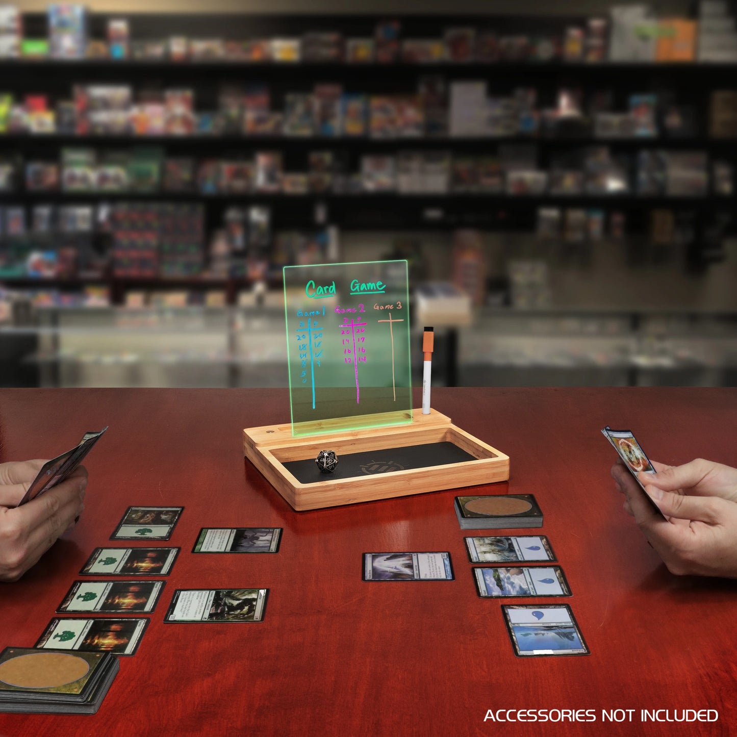 Enhance Gaming - LED Writing Board & Dice Tray