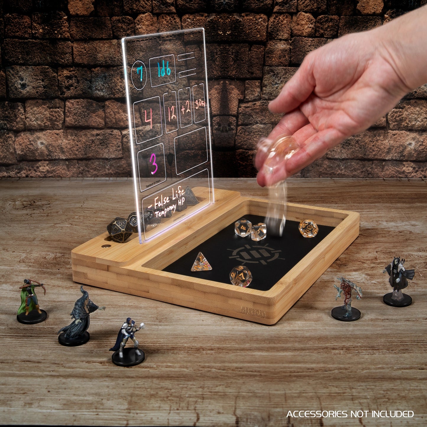 Enhance Gaming - LED Writing Board & Dice Tray