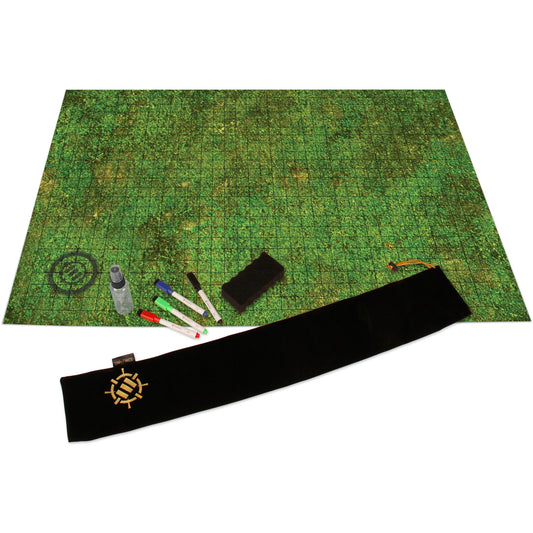 Enhance Gaming - RPG Grid Mat – Grass