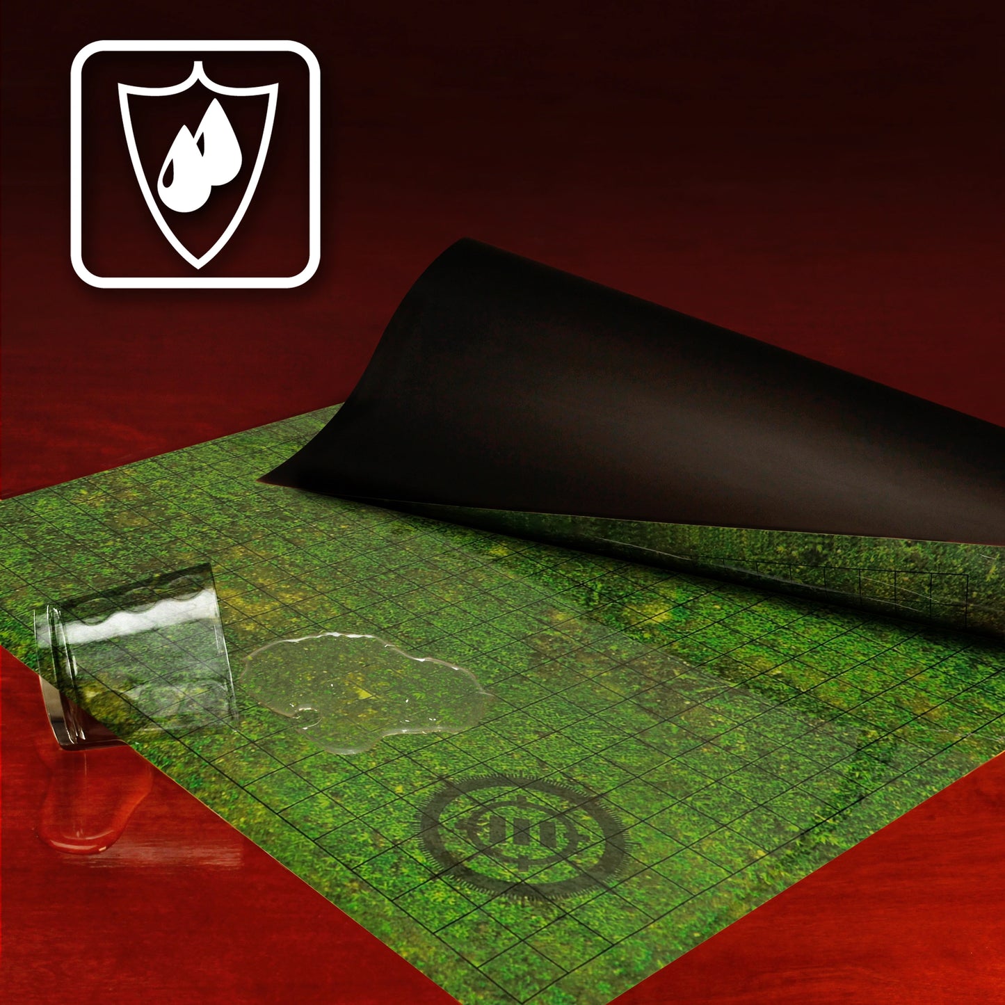 Enhance Gaming - RPG Grid Mat – Grass