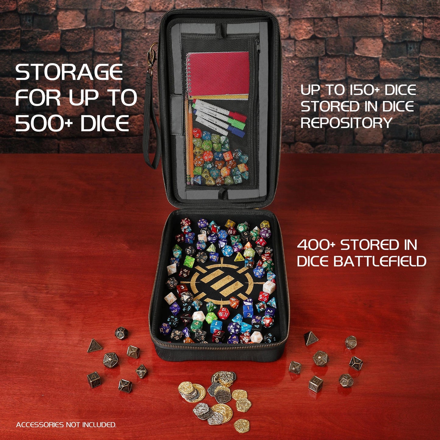 Enhance Gaming - Tabletop Series Community Dice Case - Schwarz