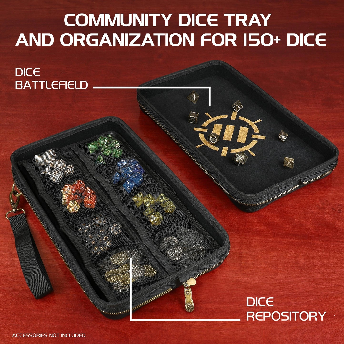 Enhance Gaming - Tabletop Series Community Dice Case - Schwarz