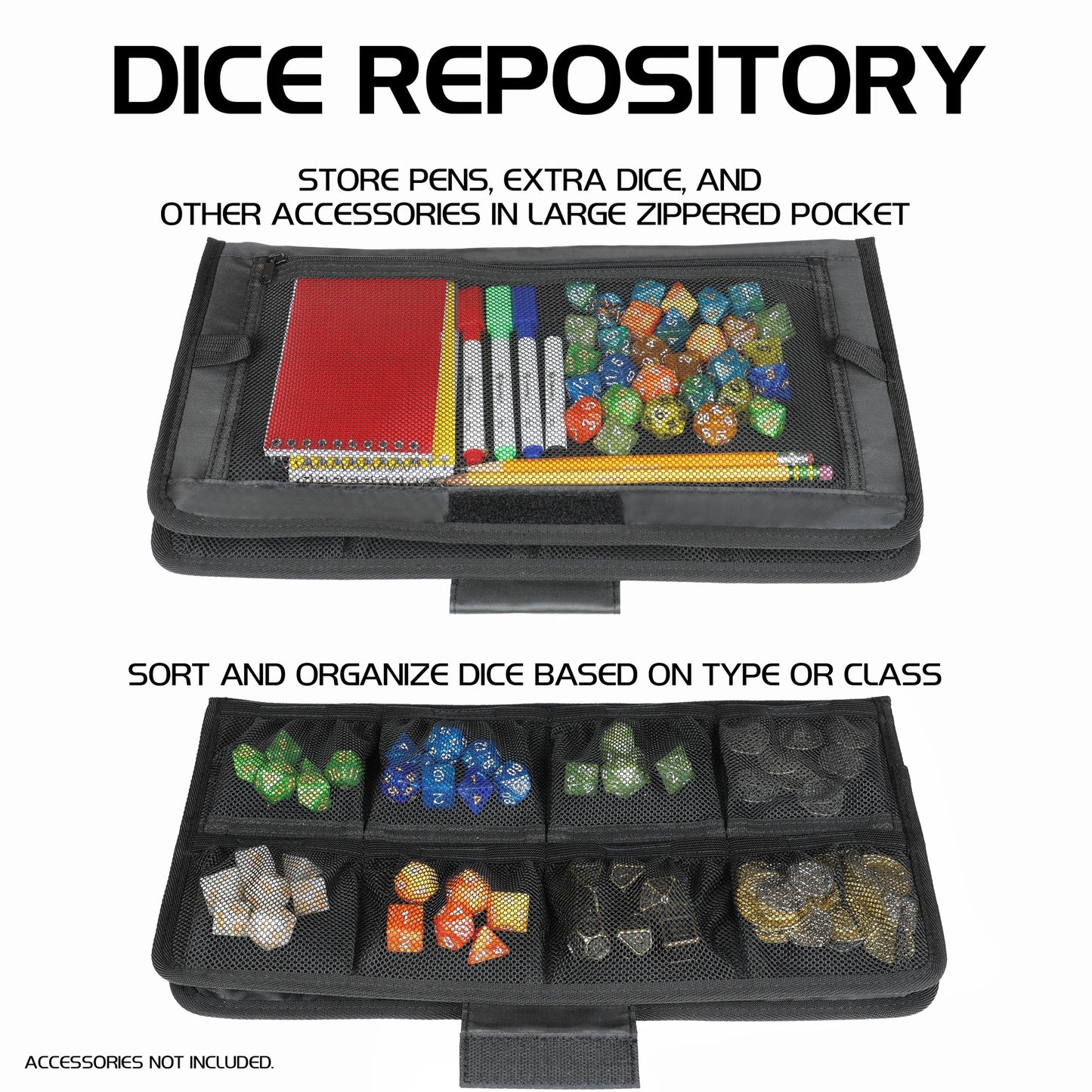 Enhance Gaming - Tabletop Series Community Dice Case - Schwarz
