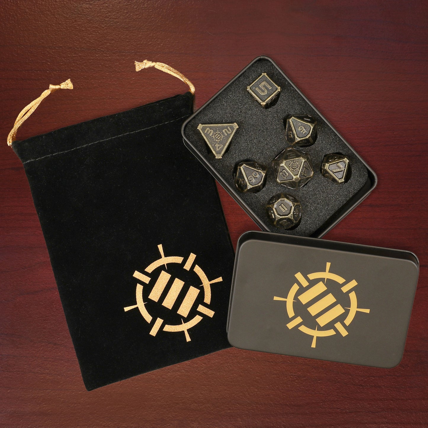 Enhance Gaming -  RPG Metal Dice Set (7-teilig)