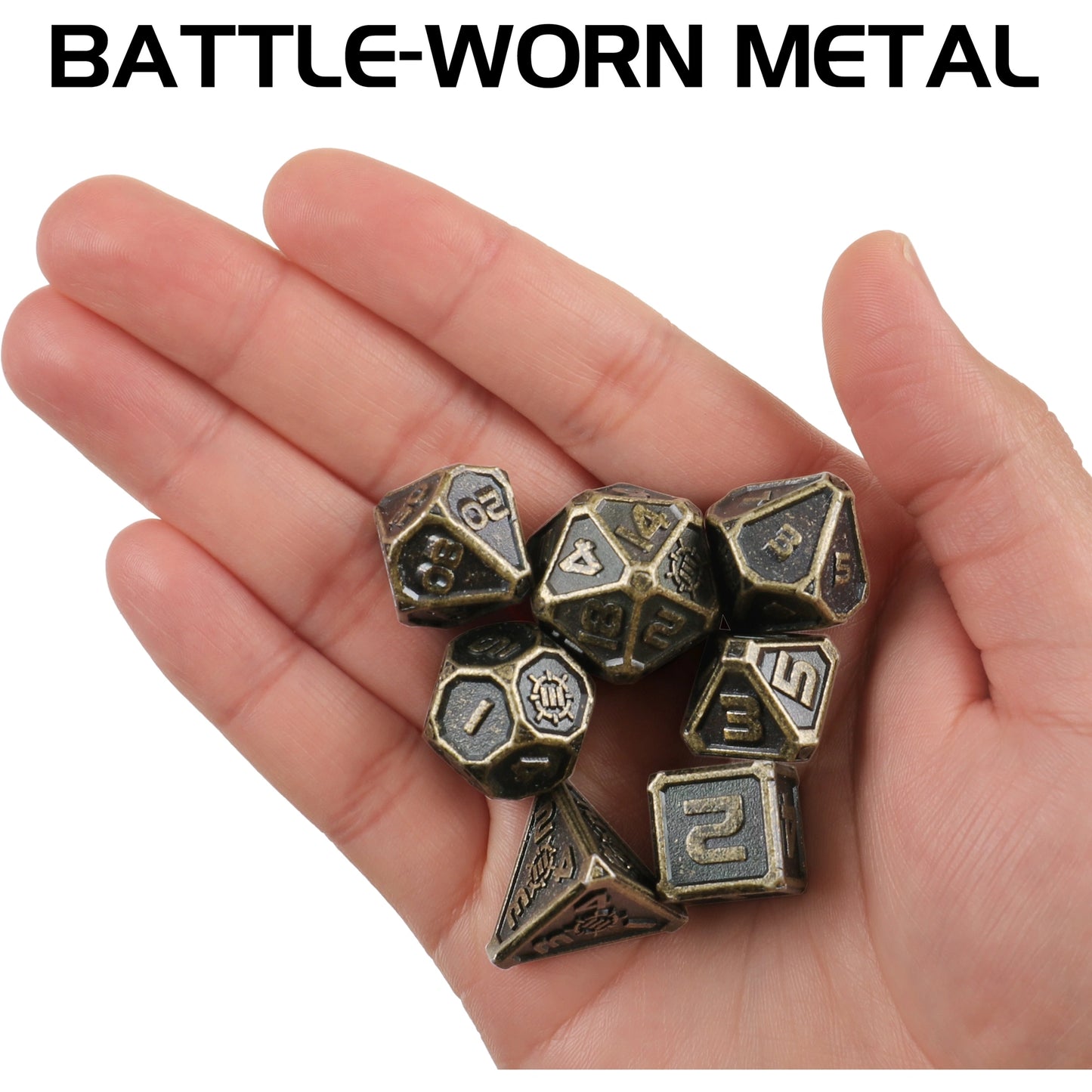 Enhance Gaming -  RPG Metal Dice Set (7-teilig)