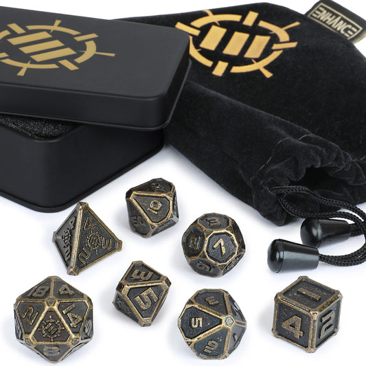 Enhance Gaming -  RPG Metal Dice Set (7-teilig)