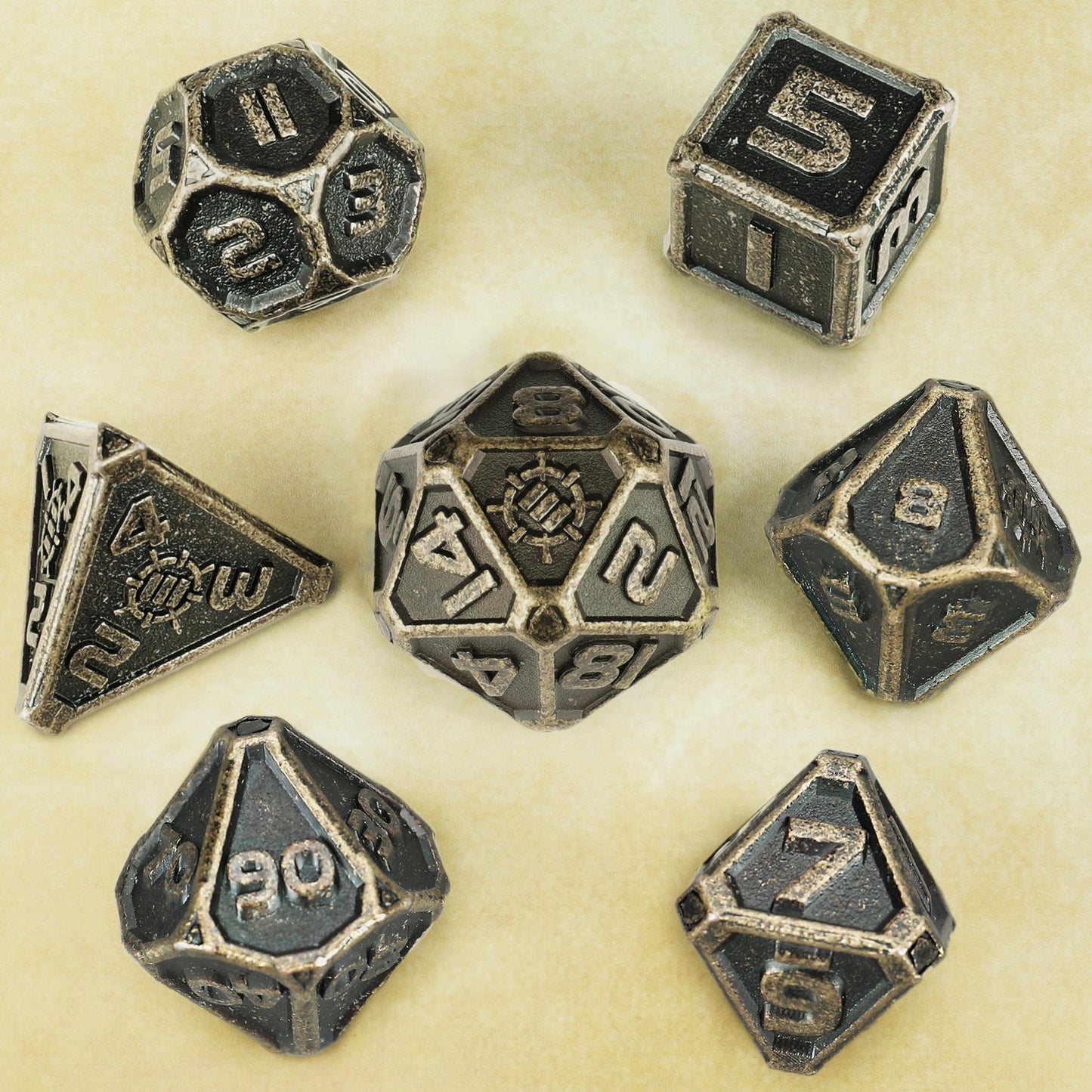 Enhance Gaming -  RPG Metal Dice Set (7-teilig)