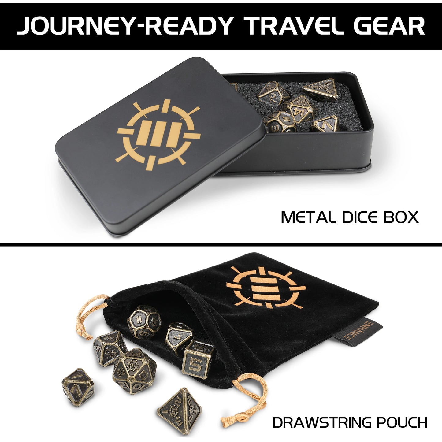 Enhance Gaming -  RPG Metal Dice Set (7-teilig)