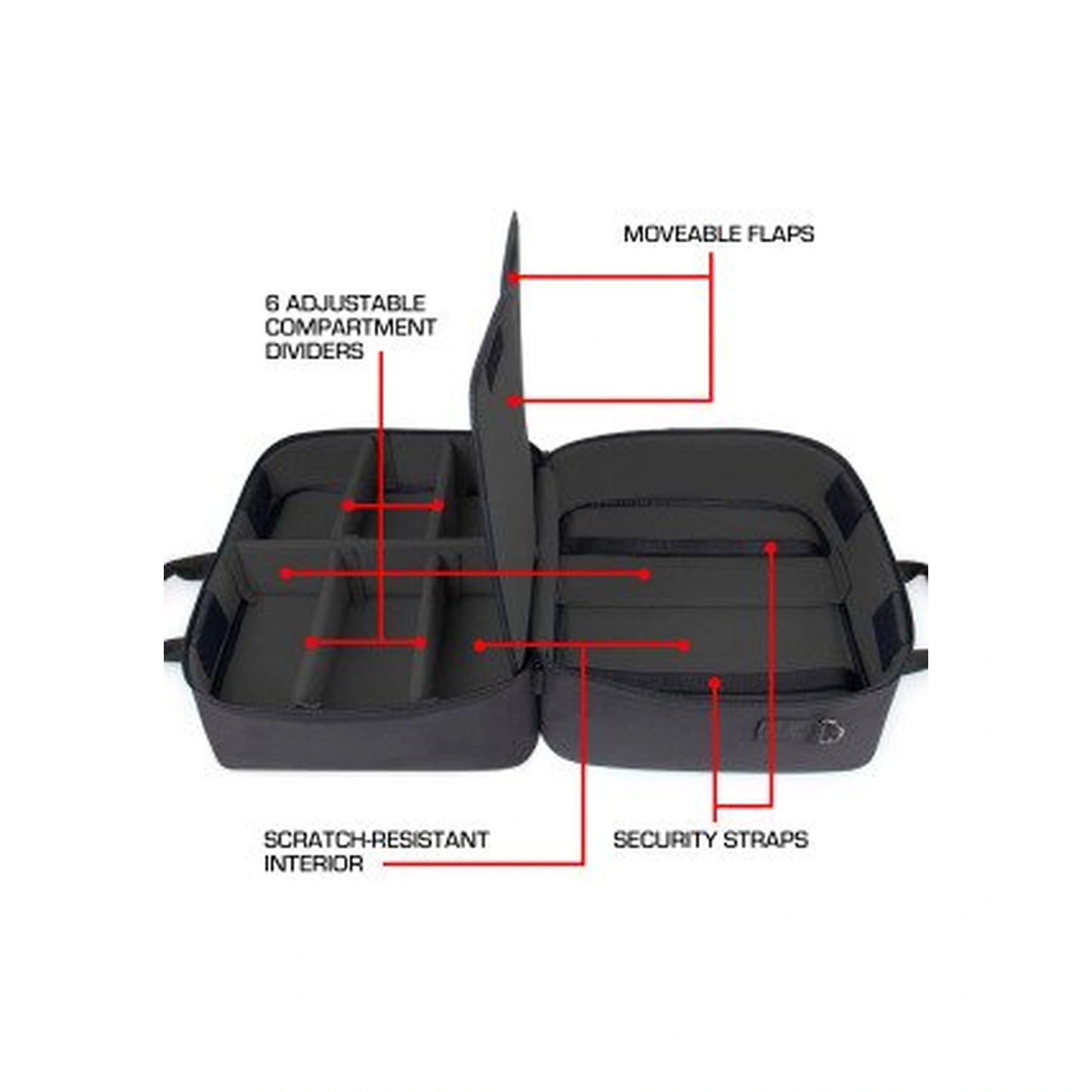 Enhance Gaming - USA Gear S Series S23 MTG Card Case (Schwarz)