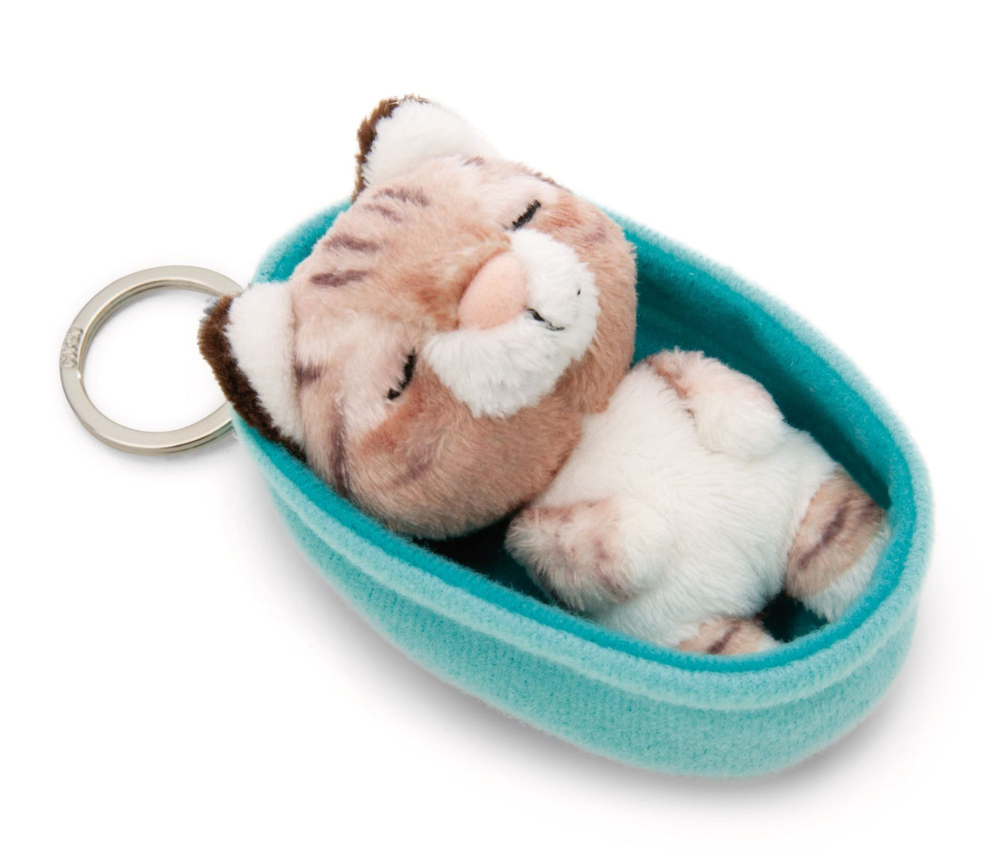 Schlüsselanhänger Sleeping Pets NICI GREEN - Katze Getigert - 18 cm