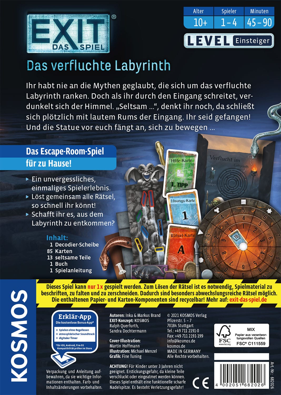 Kosmos - EXIT – Das Spiel: Das verfluchte Labyrinth