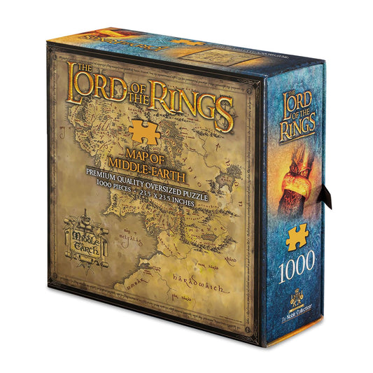 The Noble Collection - The Lord of the Rings: Map of Middle Earth - Puzzle - 1000 Teile