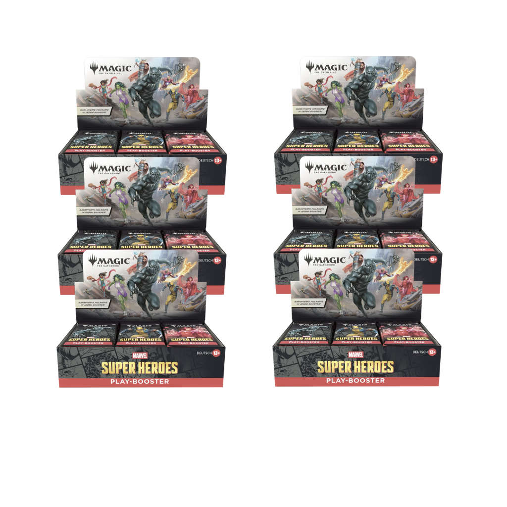 Magic: the Gathering - Marvel Super Heroes - Play-Booster-Display - Sealed Case - deutsch