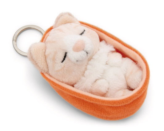 Schlüsselanhänger Sleeping Pets NICI GREEN - Katze - 18 cm